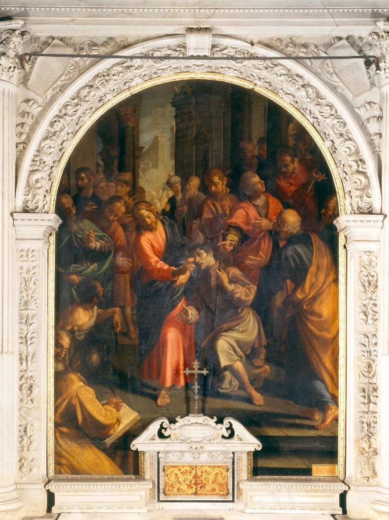 Aurelio Lomi - Cristo ridona la vista al cieco nato, Pisa
